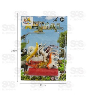Kit De Animais Sortidos Com 7 Peças Toy King tk-4004
