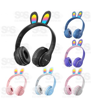 Fone de Ouvido Sem Fio Orelha De Coelhinho RGB Altomex B-19C