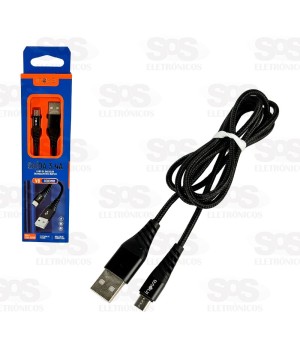 Cabo De Dados 3.4A Micro USB V8 1 Metro Inova CBO-6008