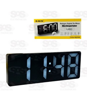 Relógio Digital Com Despertador e LED B-Max BM-R805