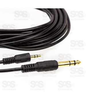 Cabo P2 Para P10 Estéreo 5 Metros X-cell XC-P2xP10