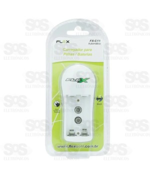Carregador Para Pilhas e Bateria Flex FX-C11