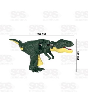 Dinossauro Articulável Com Luzes e Sons Toy King TK-AB6577