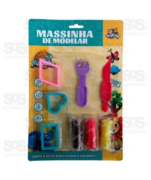Kit Massinha De Modelar 8 Peças Toy King TK-AB3271