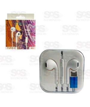 Fone De Ouvido Com Microfone Type C Inova FON-9923