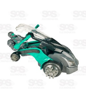 Carro Robô Bate e Volta Com Sons e Luzes Toy King TK-AB3569