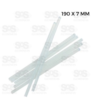 Bastão De Cola Quente Fino 12 Unidades 7 x 190 mm Caerus CRS-1839