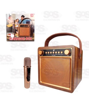 Caixa De Som 10W Com Microfone Sem Fio KTS-1687