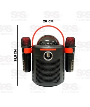 Caixa De Som 30W Com Microfone Sem Fio X-Cell XC-KB-02