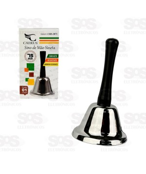 Campainha Sino De Mão 75MM Som Alto Clássico Caerus CRS-1871