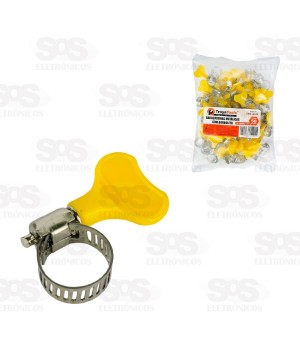 Abraçadeira Metálica Com Borboleta 10-16MM 50 Unidades TRY-6118