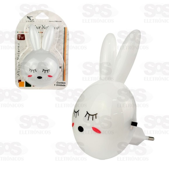 Luz Noturna Coelhinho 1W Caerus CRS-4390