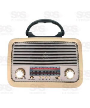 Rádio Retrô Com Lanterna 3 Bandas Eletro Mex EL-1305