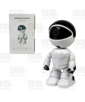 Robô Câmera Espiã Inteligente Wi-Fi Com Rastreamento JK-JQR01