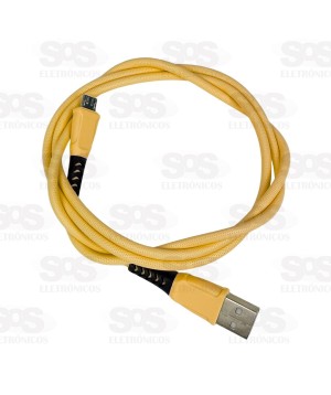 Cabo Micro USB V8 1 Metro Cores Variadas Altomex AL-7020-V8