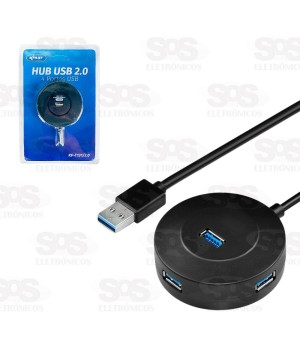 Hub USB 2.0 Com 4 Portas Knup KP-T131/2.0