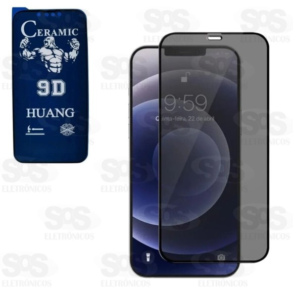 Película Cerâmica Privacidade Preta Xiaomi Mi 11 Lite