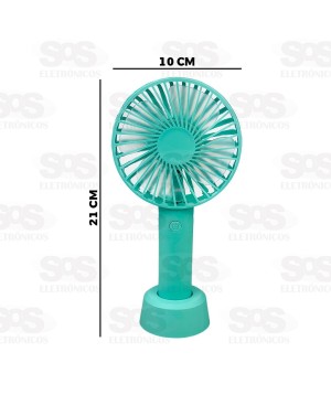 Mini Ventilador Portátil De Mão e Mesa Recarregável SS-2
