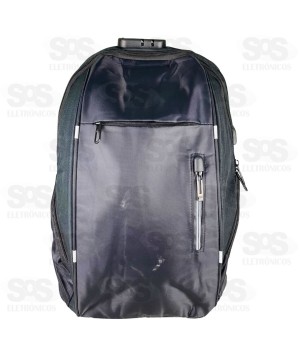 Mochila Empresarial Com Senha 6 Bolsos AL-C-3302