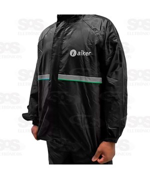 Capa De Chuva Para Motoqueiro Calça e Jaqueta Tamanho Único GG Aiker