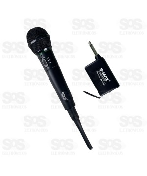 Microfone 2 em 1 Com e Sem Fio Profissional B-Max BM-242