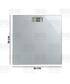 Balança De Banheiro Vidro Até 180 Kilos B-Max BM-A18