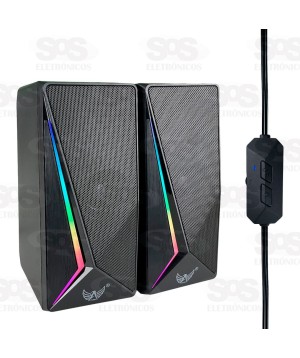 Caixa de Som Multimídia Bluetooth Com LED RGD Altomex AL-3868
