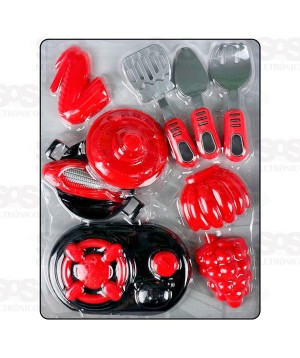 Conjunto Comidinhas Cozinha 10 Peças Toy King TK-AB4400