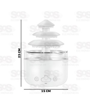 Umidificador De Ar Gotas De Chuva Fonte 500ML Altomex AL-1675