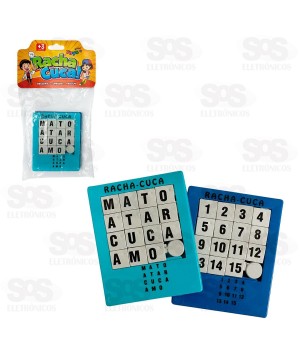 Jogo Racha Cuca Letras e Números Colorido Mini Toys 1035A