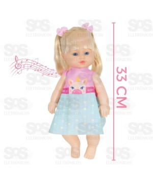 Boneca Tika Frases Falas Diferentes Loira Nova Toys 1160