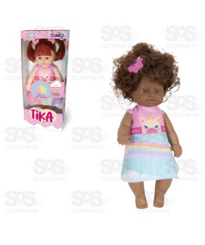 Boneca Tika Frases Falas Diferentes Negra Nova Toys 1161