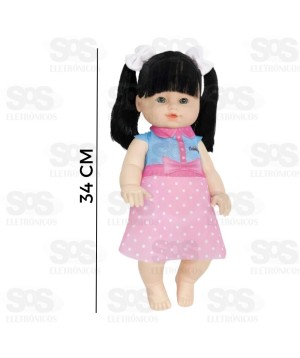 Boneca Maju Cabelo Preto Beauty Salon Nova Toys 1157