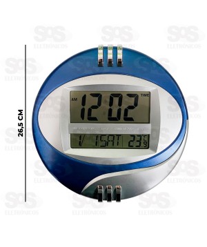 Relógio Digital De Parede e Mesa Com Despertador Altomex AL-2881
