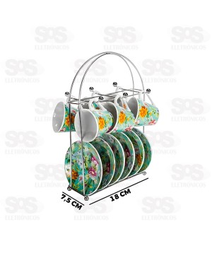 Porta Xícaras de Chá 6 lugares 1824