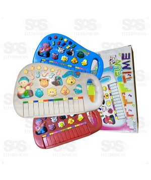 Teclado Infantil Fun Time Animais Toy King TK-1187