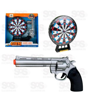Revólver à Laser Com Luzes e Sons Toy King TK-AB6081