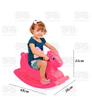 Gangorra Cavalinho Huppa Huppa Rosa Xplast 8041