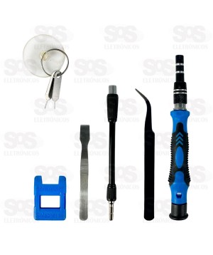 Kit de Ferramentas Precisão 168 Peças Eletromex EL-1703