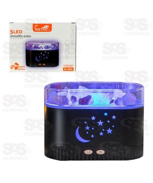 Umidificador Difusor De Ar Rochas Cristalinas 200ML Eletromex EL-5505