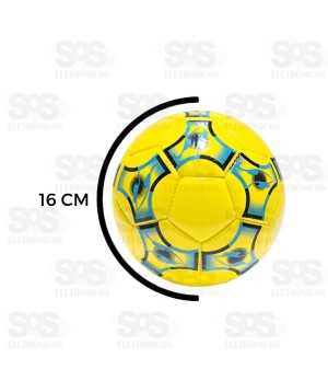 Mini Bola De Futebol De Campo Cores Variadas Infantil A70-3