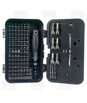 Caixa de Ferramentas Precisão 139 Peças Eletromex EL-1707