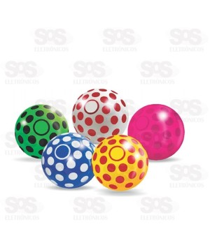 Bola De Vinil Joaninha Cores Sortidas 20CM 2203