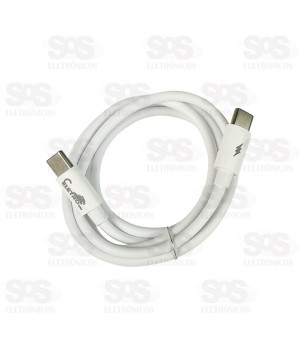 Cabo De Dados Type C 65W 1 Metro Eletromex EL-3113-CC