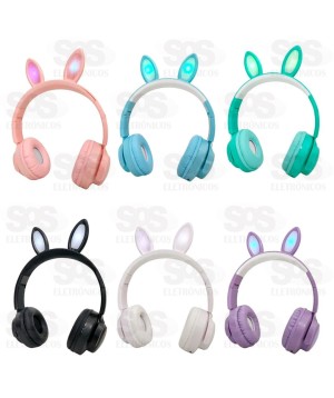 Fone De Ouvido Sem Fio Bluetooth Coelhinho Eletromex EL-1505