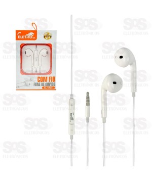 Fone De Ouvido P3 Com Microfone Eletromex EL-1407