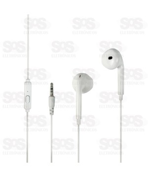 Fone De Ouvido Com Fio Super Bass Microfone Eletromex EL-1403