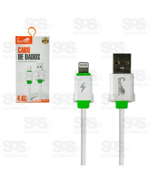 Cabo Emborrachado Iphone 4.8A 2 Metros Eletromex EL-3112-5G
