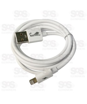 Cabo Emborrachado Iphone 5.1A 1 Metro Eletromex EL-3113-5G