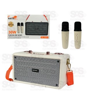 Caixa De Som 20W Com Microfone Modificador de Voz Eletromex EL-1015